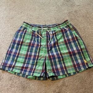 Polo Ralph Lauren Men’s Plaid Swim Trunks